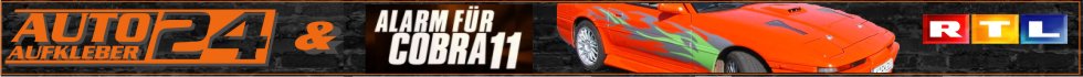 Alarm fr Cobra 11 - RTL - Autoaufkleber