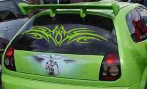 Autoaufkleber Heckscheibe